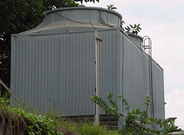 玻璃钢冷却塔安装现场