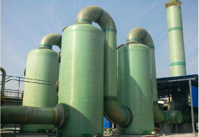 玻璃钢脱硫塔施工工艺图